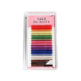 0.07MM Mixed-colored Volume Eyelash Extensions --- 02 Redberry